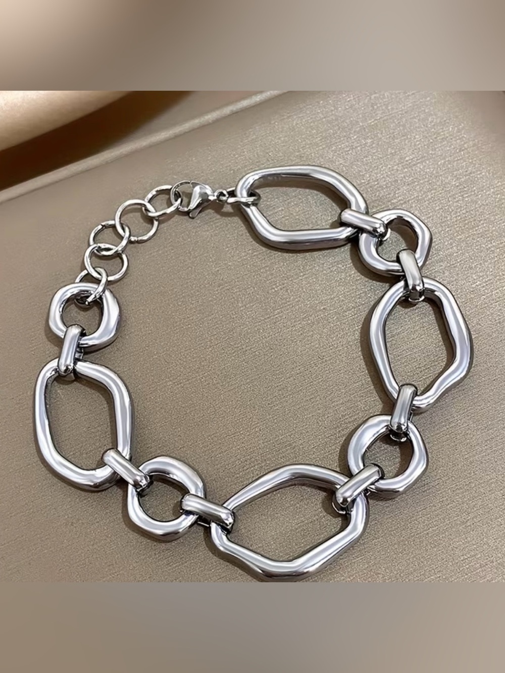 Sterling Silver Chunky Link Bracelet